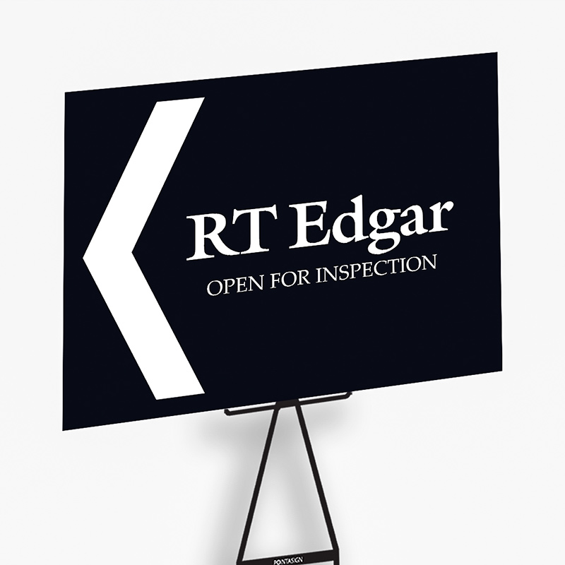 deal for a home open sign.