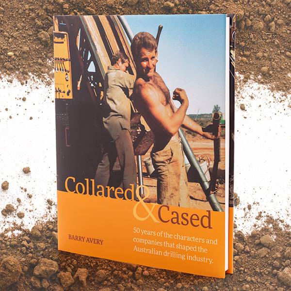 Collared and Cased, a hard cover, section sewn, case bound book with wraparound dust jacket.