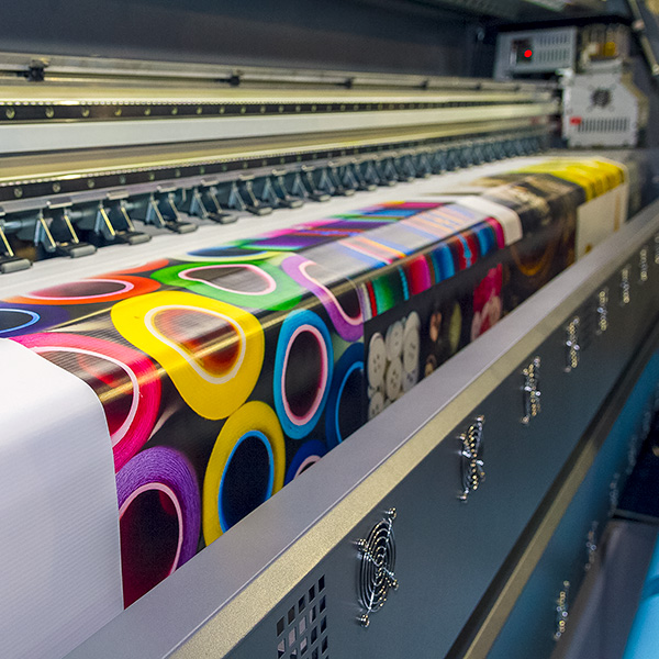 printing in progress operator at machine